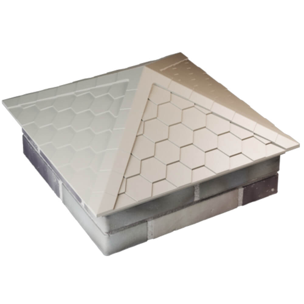 Колпак Zking Эверест Бежевый на столб 2х2 кирпича (535х535мм) Калининград фото