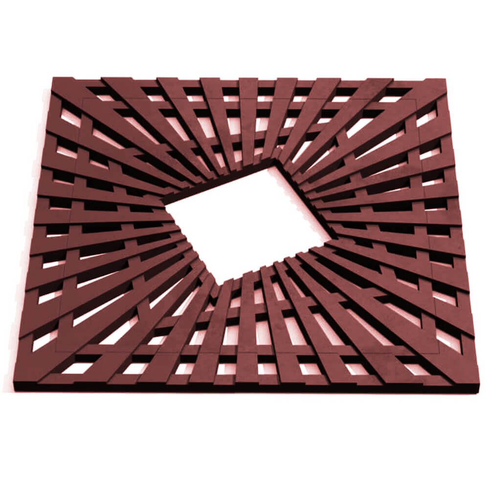 Приствольная решетка для дерева ZKING ATMOSPHERE 1.2х1.2м Коричневая Калининград фото