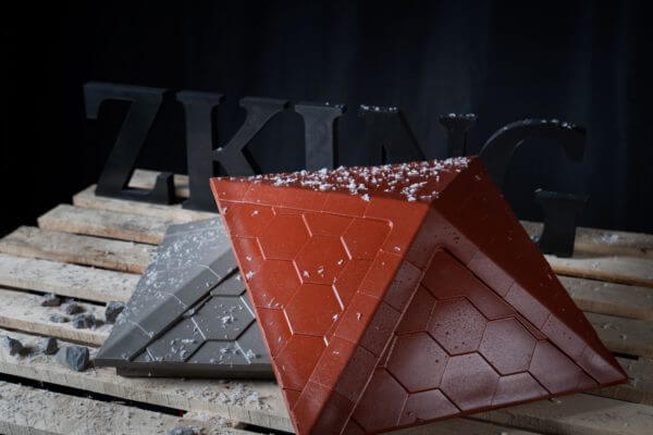 Колпак Zking Эверест Красный на столб 1.5х1.5 кирпича (390х390мм) в Калининграде фото