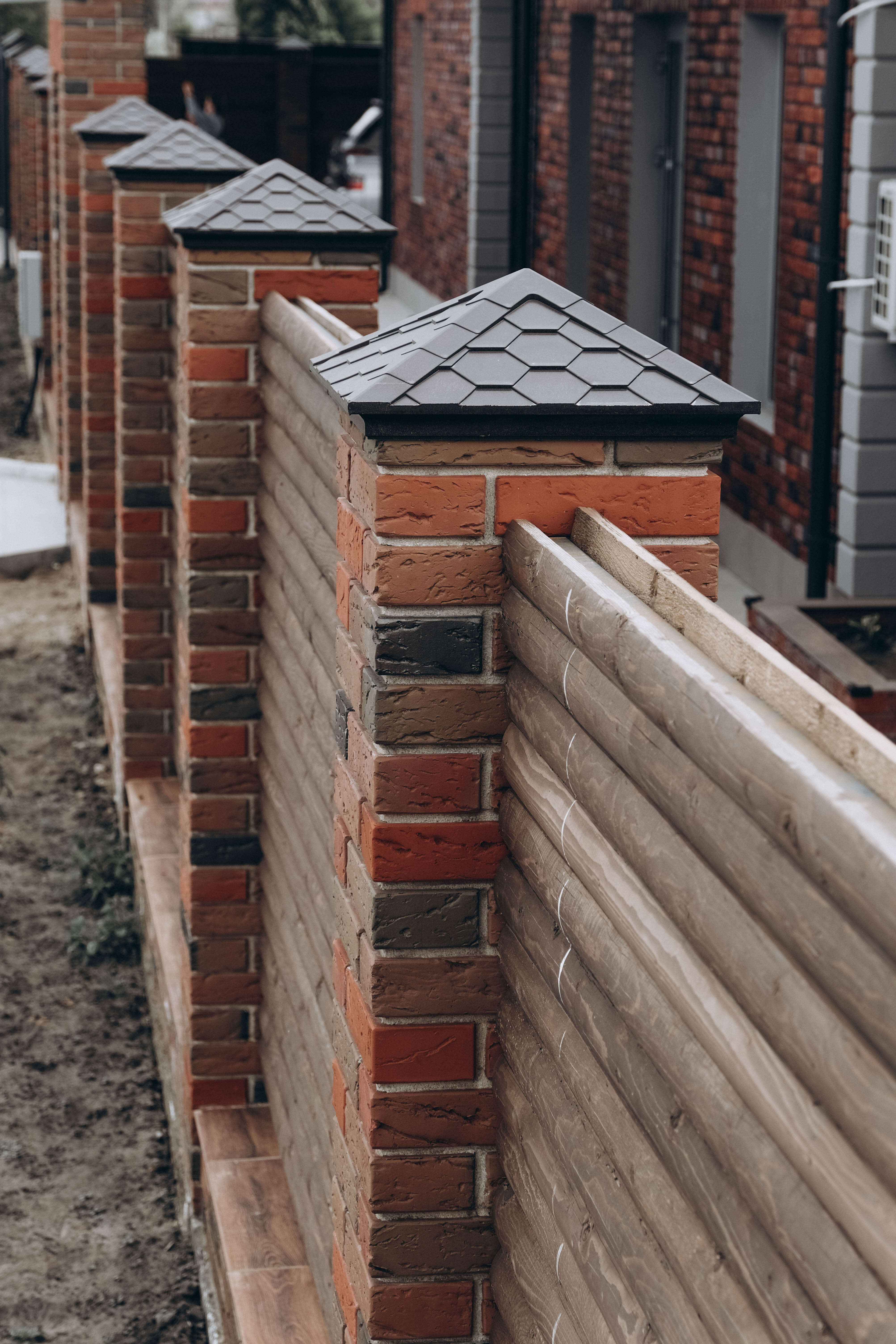 Колпак Zking Эверест Коричневый на столб 1.5х1.5 кирпича (390х390мм) в Калининграде фото