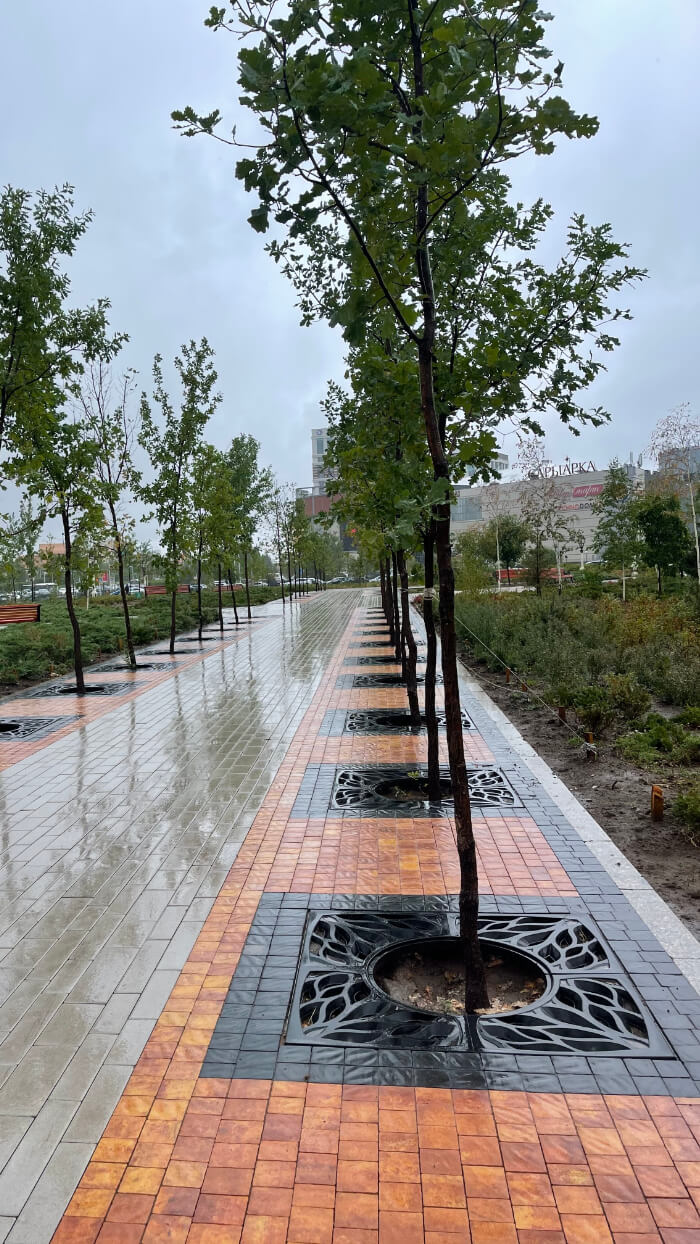 Приствольная решетка для дерева ZKING CRUST 1.2х1.2м Черная в Калининграде фото