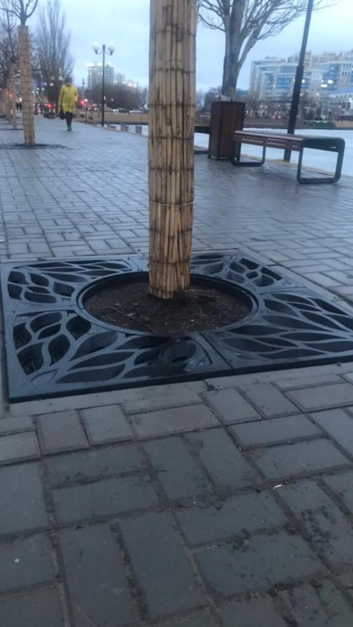 Приствольная решетка для дерева ZKING CRUST 1.2х1.2м Черная в Калининграде фото