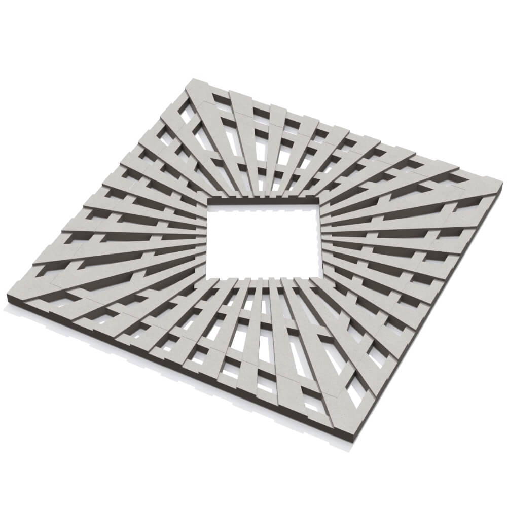 Приствольная решетка для дерева ZKING ATMOSPHERE 1.2х1.2м Бежевая в Калининграде фото