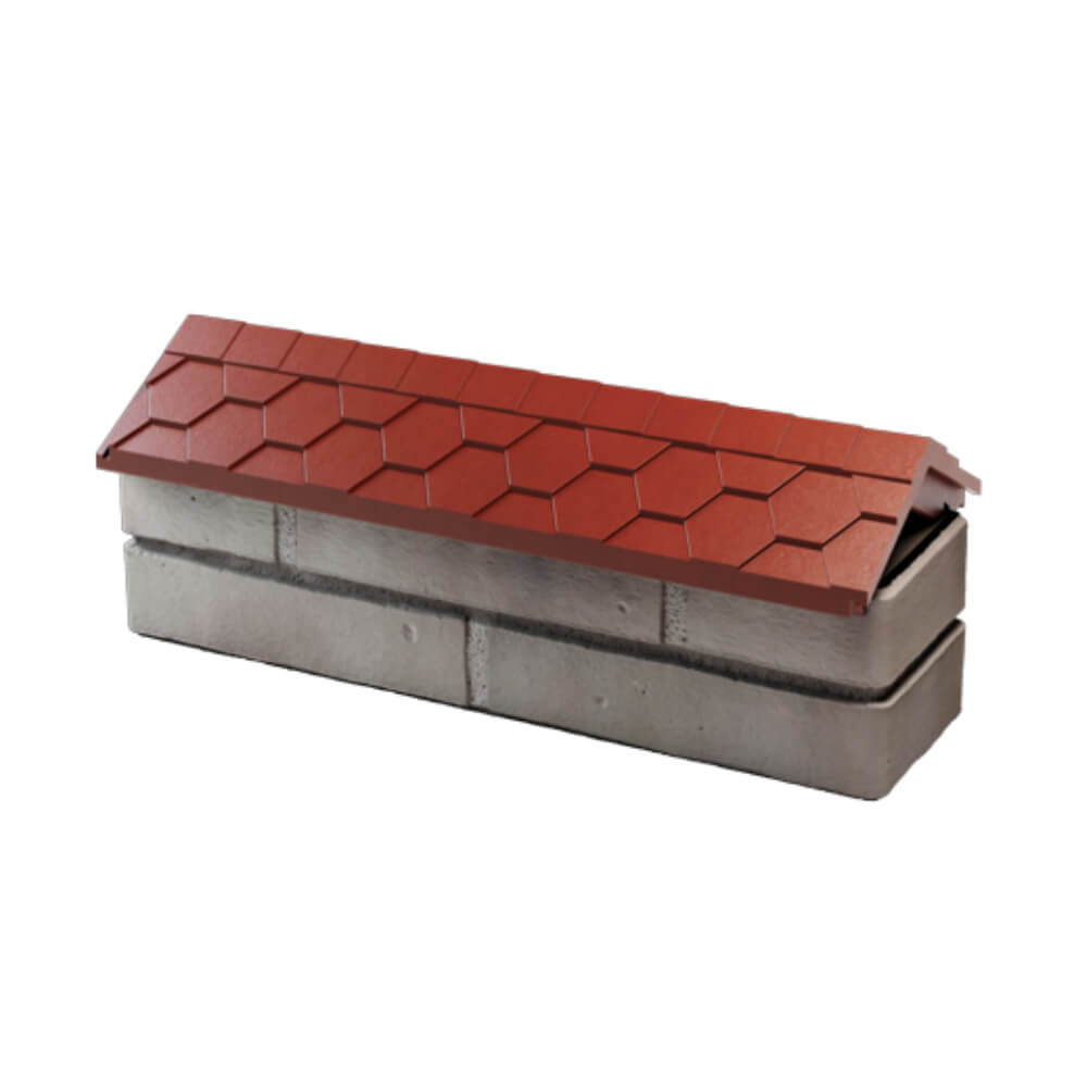 Парапет Zking Эверест Красный с посадкой на 0.5 кирпича (130мм) в Калининграде фото