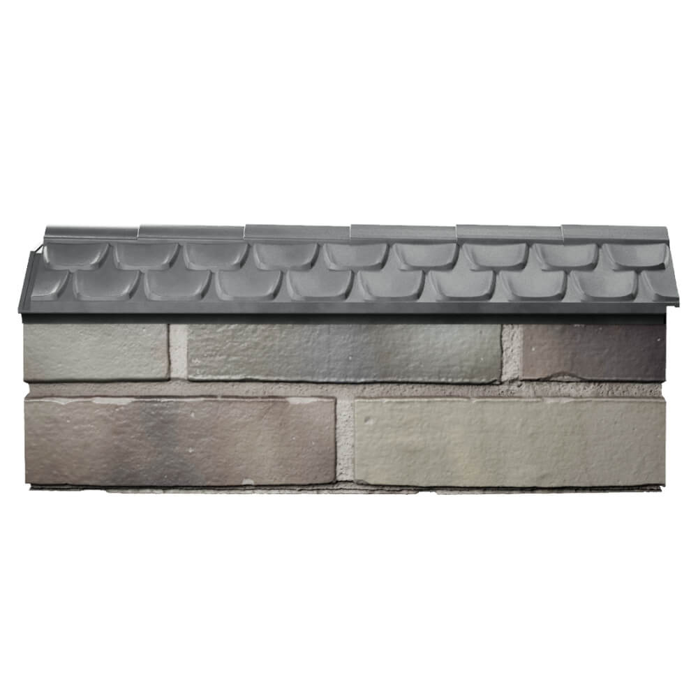 Парапет Zking Эльбрус Серый с посадкой на 0.5 кирпича (130мм) в Калининграде фото