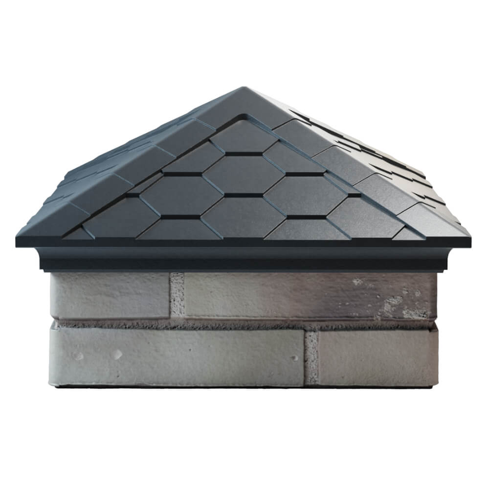 Колпак Zking Эверест Серый на столб 1.5х1.5 кирпича (390х390мм) Калининград фото