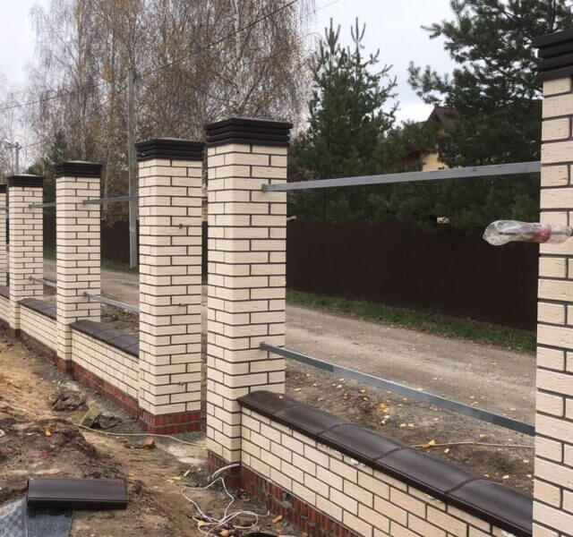 Колпак Zking Бона ХайТек Коричневый на столб 1.5х1.5 кирпича (385х385мм) в Калининграде фото