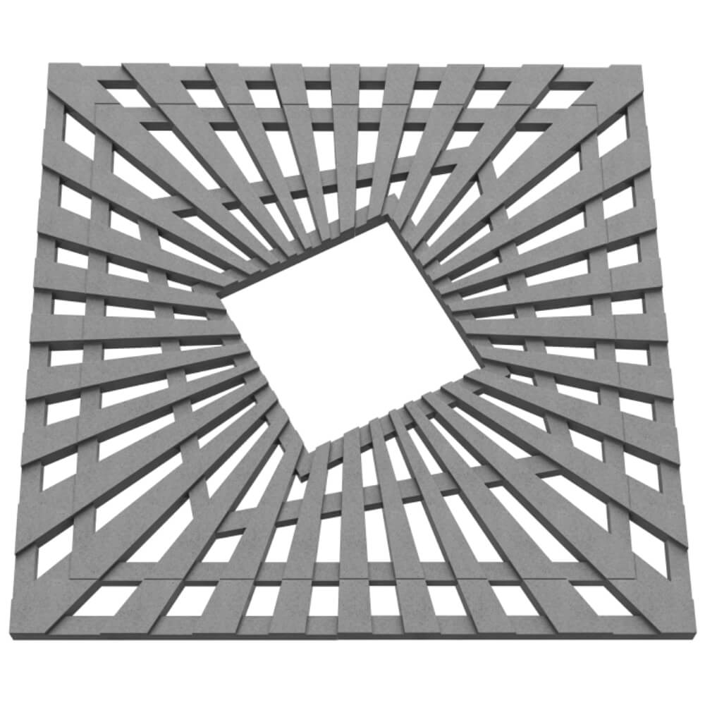 Приствольная решетка для дерева ZKING ATMOSPHERE 1.2х1.2м Серая в Калининграде фото