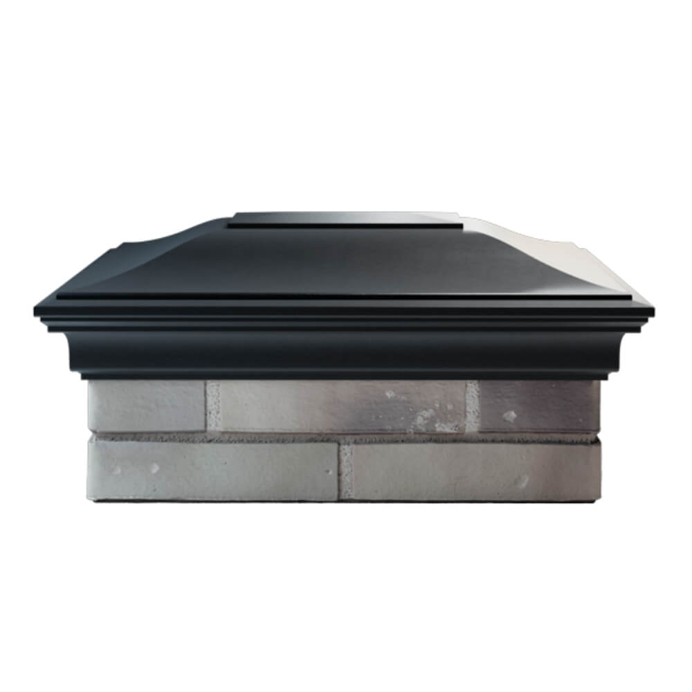 Колпак Zking Монблан Черный на столб 2х1.5 кирпича (515х385мм)