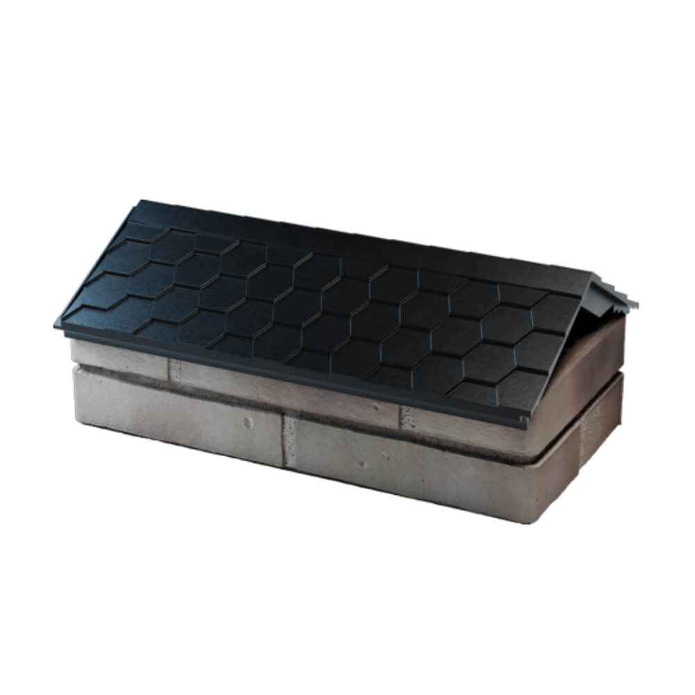 Парапет Zking Эверест Черный с посадкой на 1 кирпич (200/225/255мм) в Калининграде фото