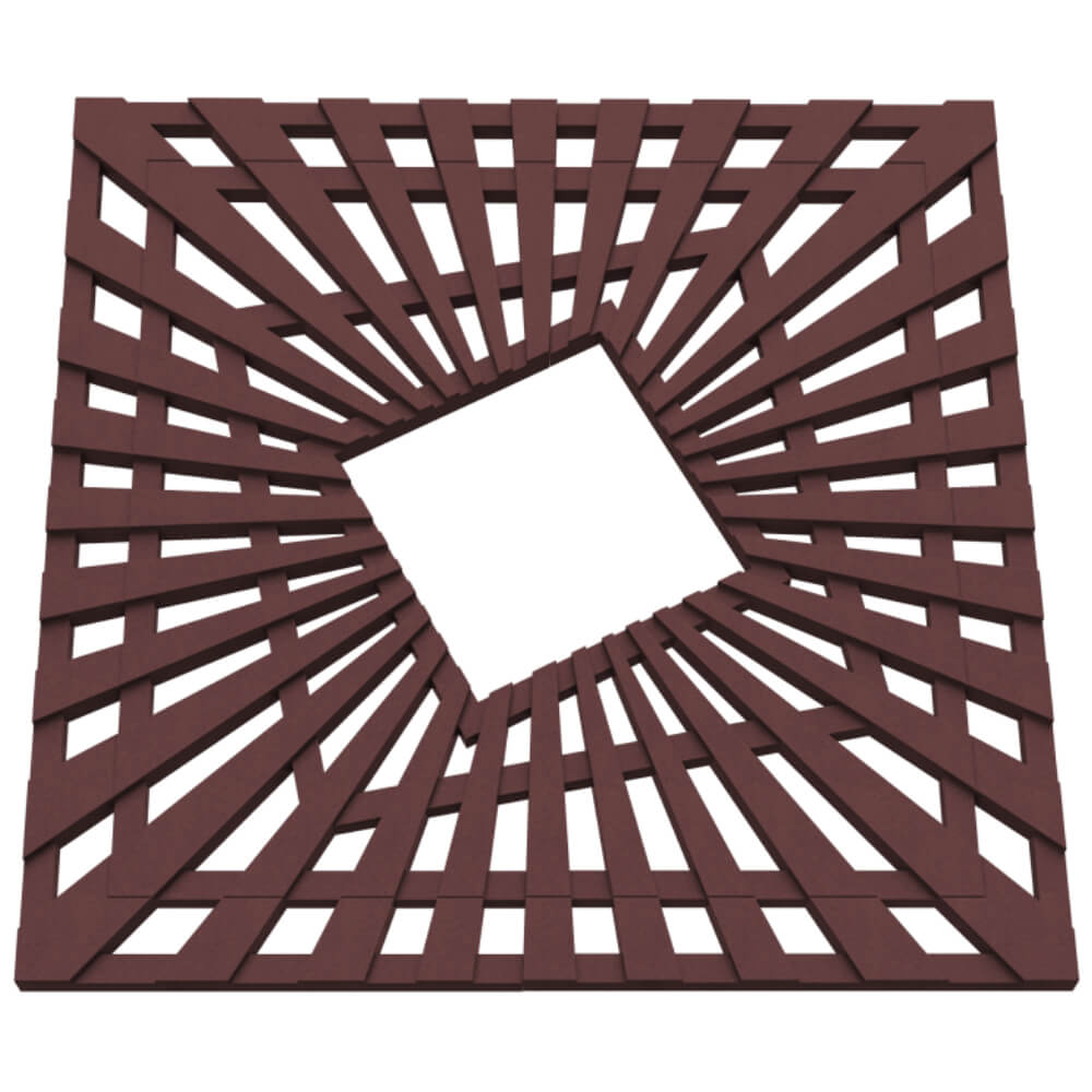 Приствольная решетка для дерева ZKING ATMOSPHERE 1.2х1.2м Коричневая в Калининграде фото