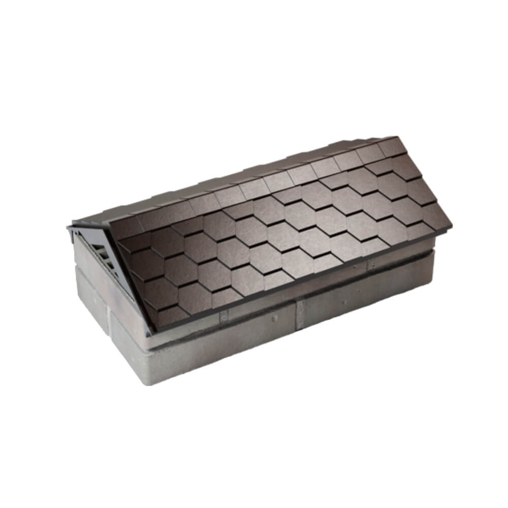 Парапет Zking Эверест Коричневый с посадкой на 1 кирпич (200/225/255мм) в Калининграде фото