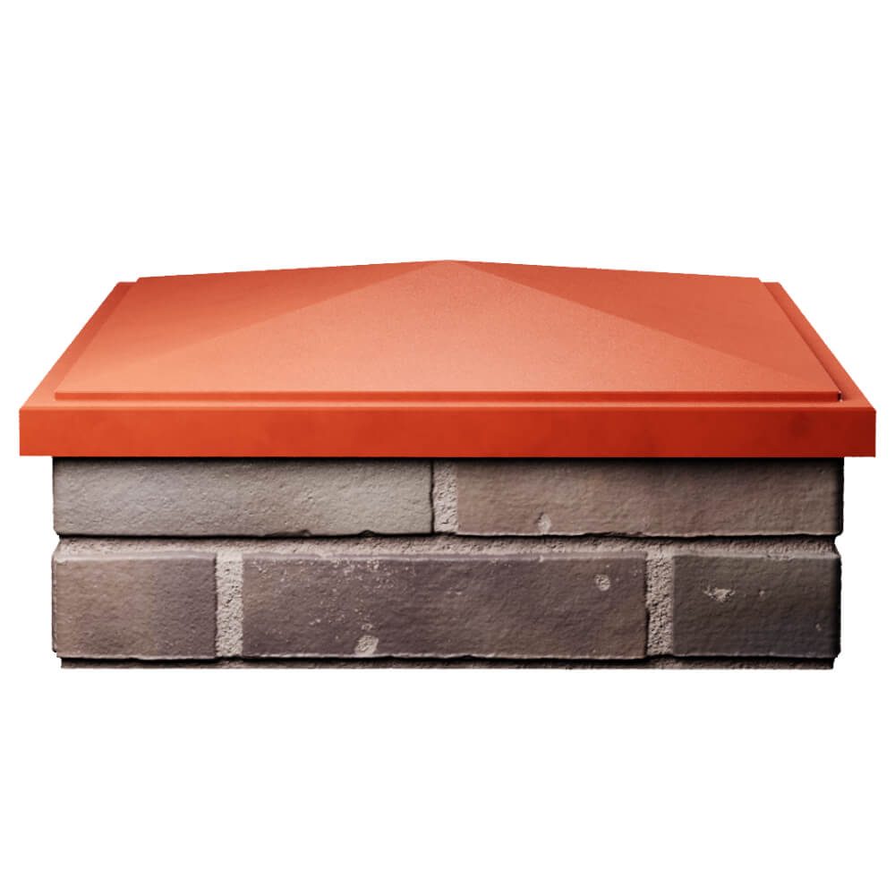 Колпак Zking БонаМоно Красный на столб 2х2 кирпича (515х515, 530х530мм) Калининград фото