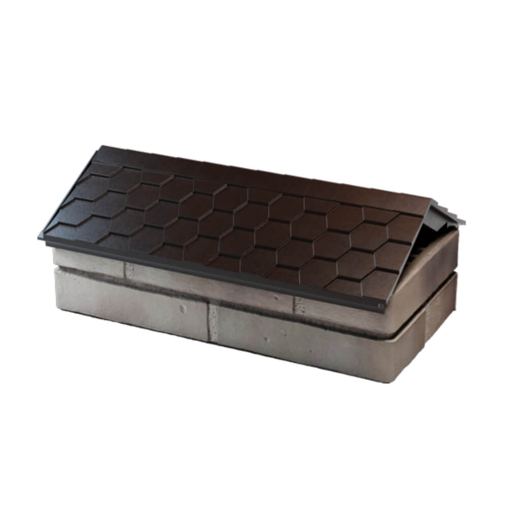 Парапет Zking Эверест Коричневый с посадкой на 1 кирпич (200/225/255мм) в Калининграде фото