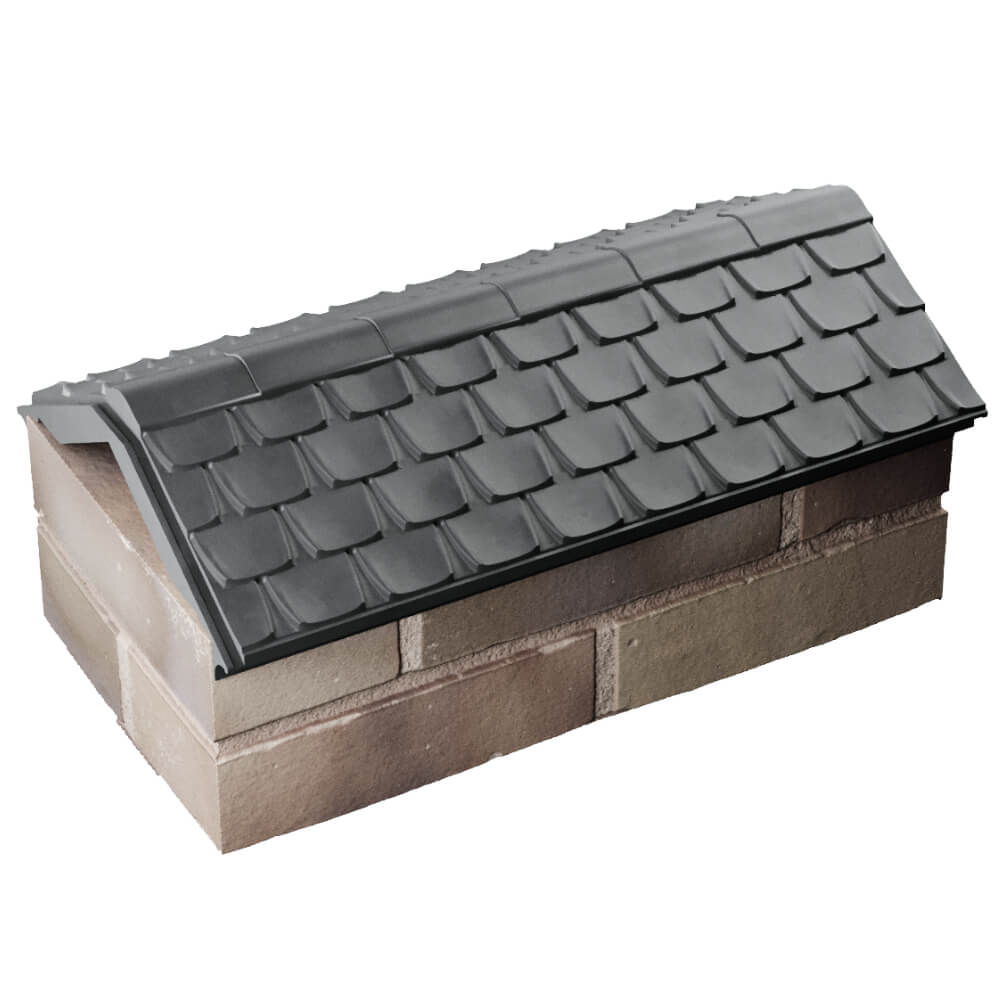 Парапет Zking Эльбрус Серый с посадкой на 1 кирпич (255мм) в Калининграде фото