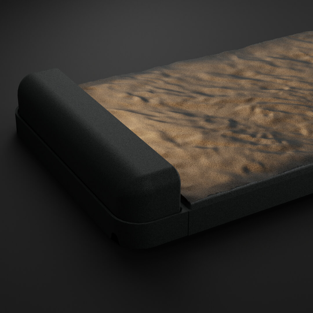 LED Светильник для шаговой плиты STONE Графитовый Серый 330х75х98мм в Калининграде фото