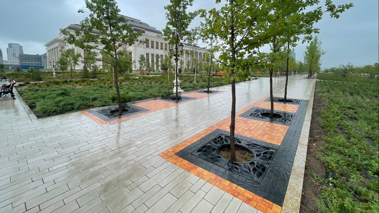 Приствольная решетка для дерева ZKING CRUST 1.2х1.2м Черная в Калининграде фото