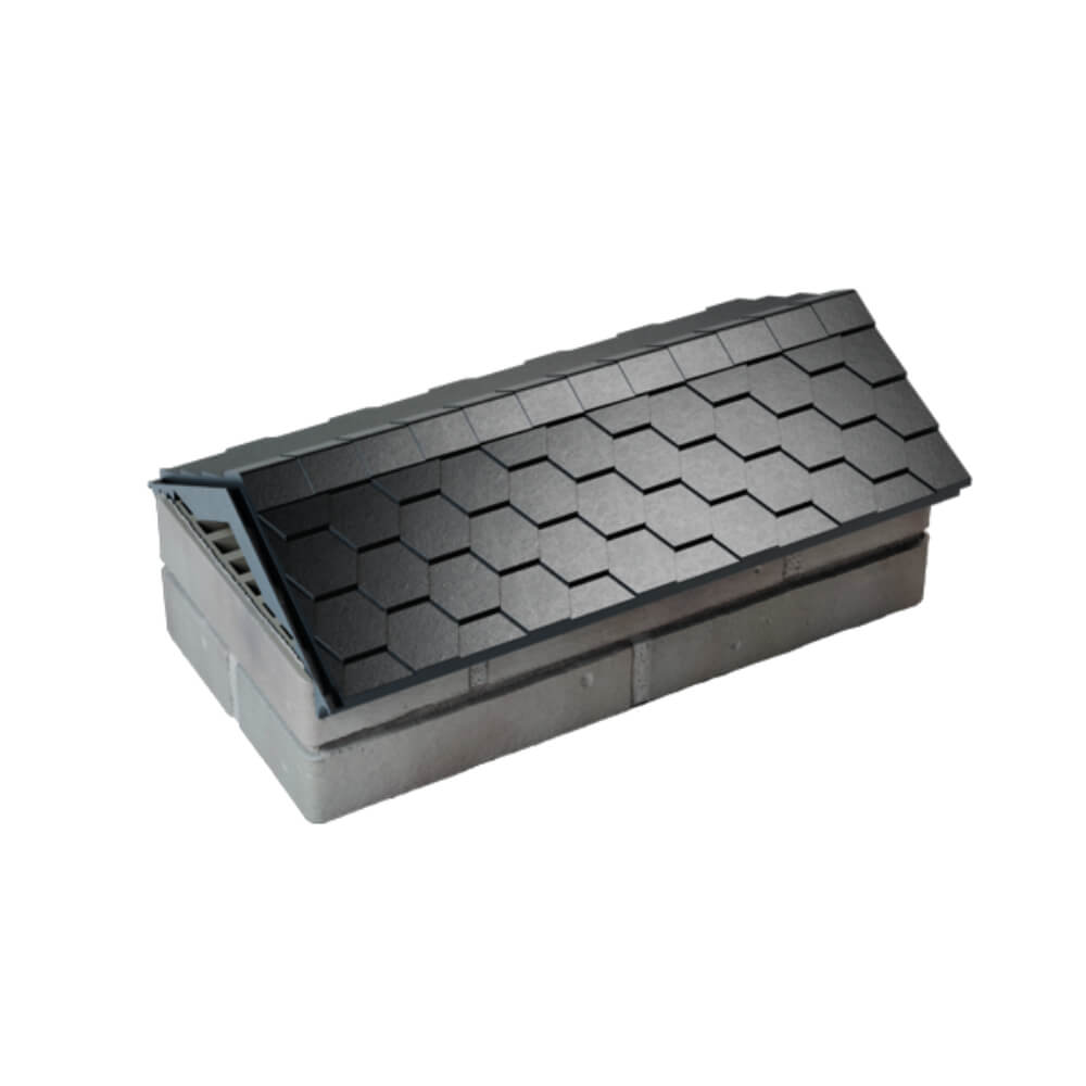 Парапет Zking Эверест Черный с посадкой на 1 кирпич (200/225/255мм) в Калининграде фото