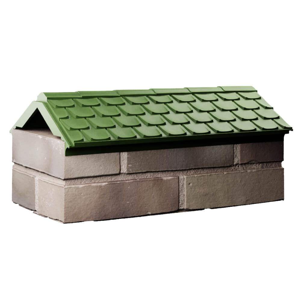 Парапет Zking Эльбрус Зеленый с посадкой на 1 кирпич (255мм) Калининград фото