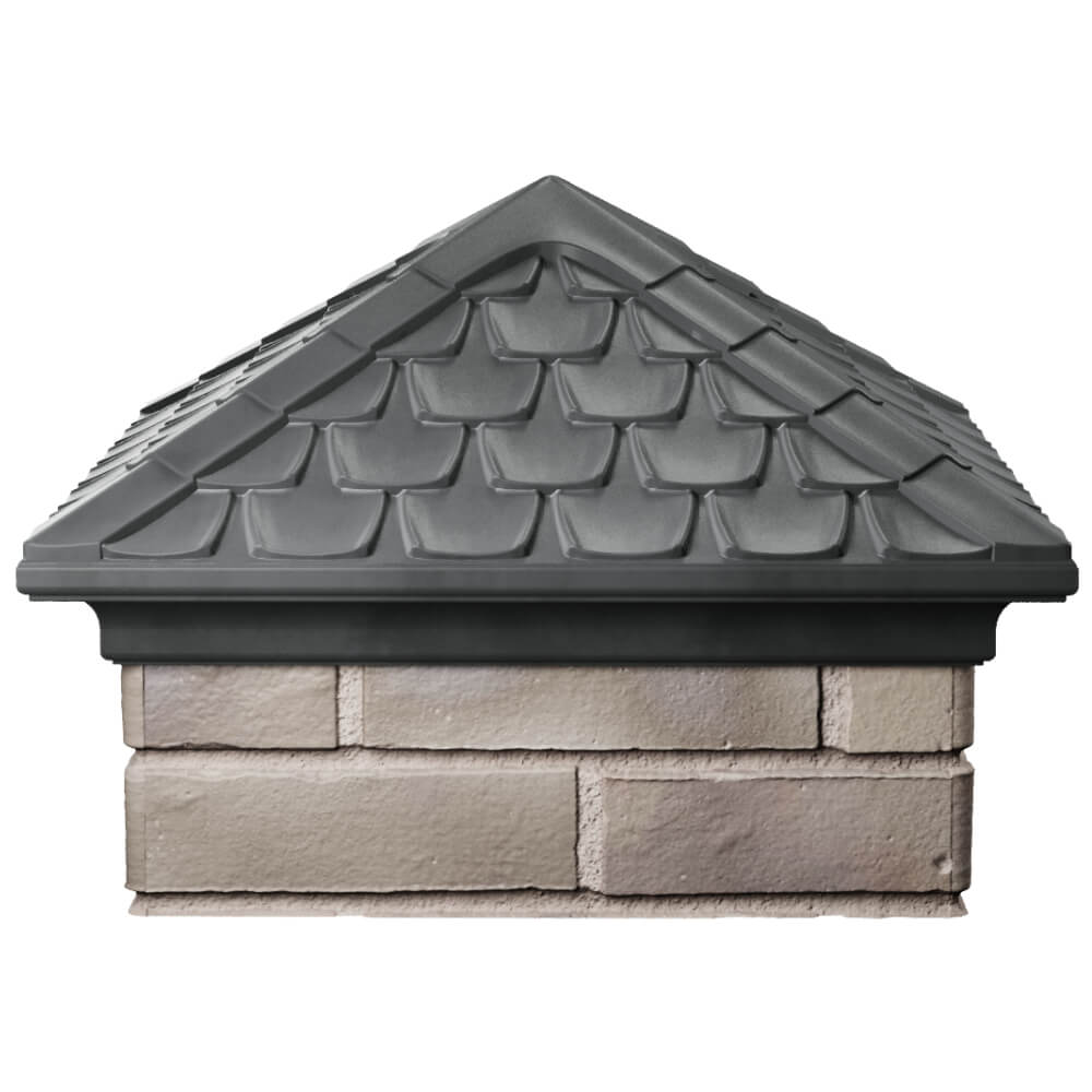 Колпак Zking Эльбрус Серый на столб 1.5х1.5 кирпича (385х385мм) Калининград фото