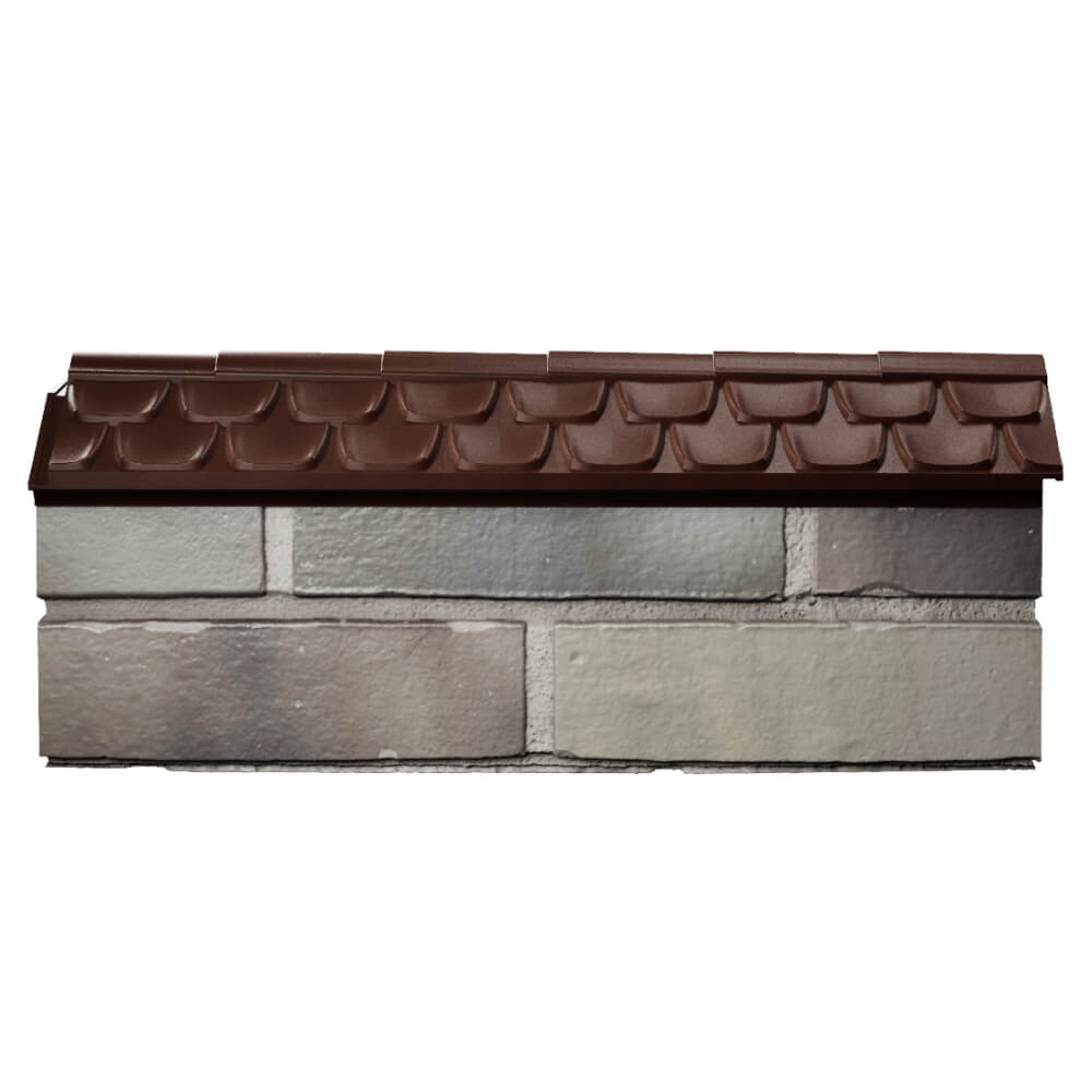 Парапет Zking Эльбрус Коричневый с посадкой на 0.5 кирпича (130мм) в Калининграде фото