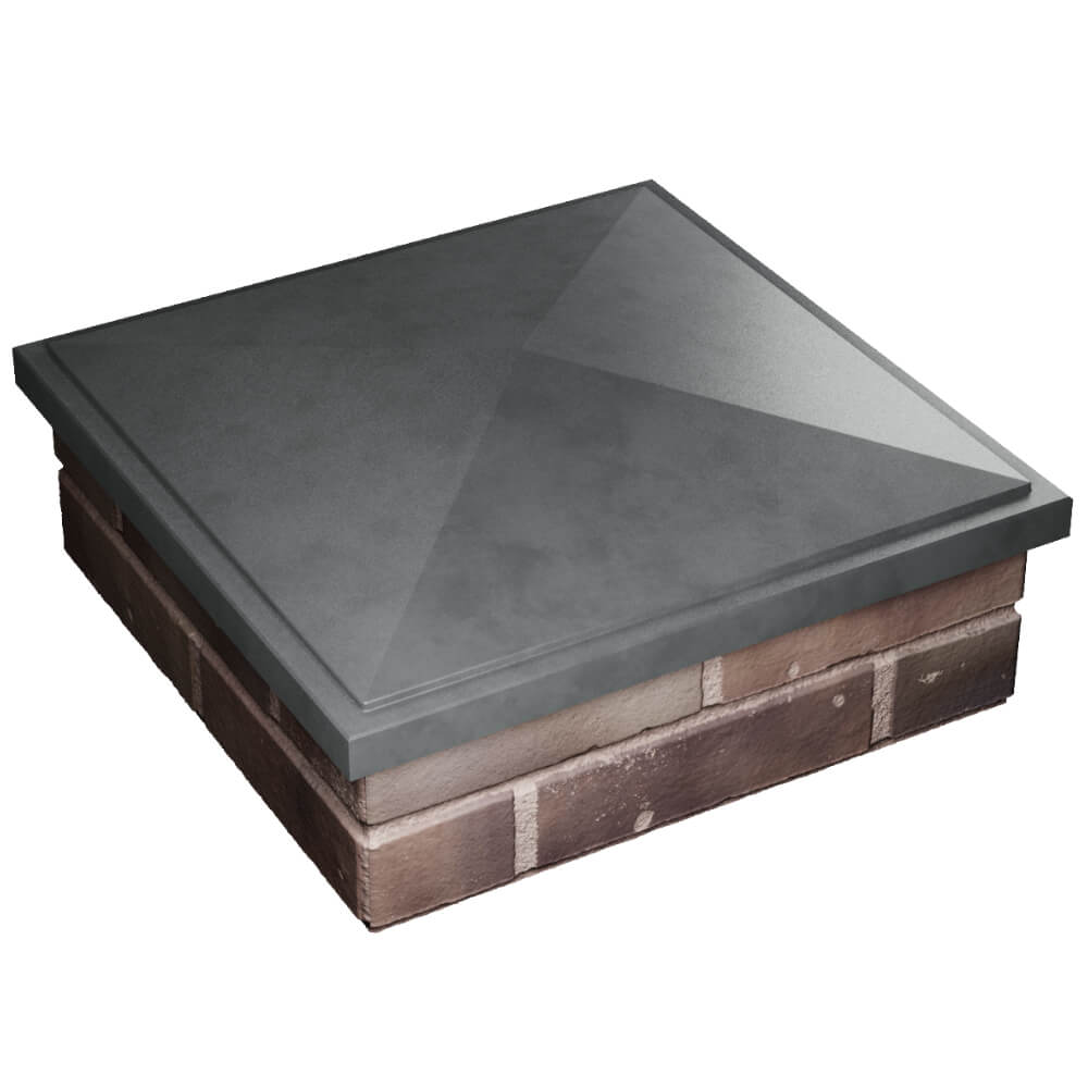 Колпак Zking БонаМоно Серый на столб 2х2 кирпича (515х515, 530х530мм) в Калининграде фото