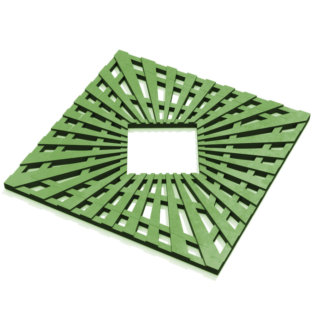 Приствольная решетка для дерева ZKING ATMOSPHERE 1.2х1.2м Зеленая в Калининграде фото