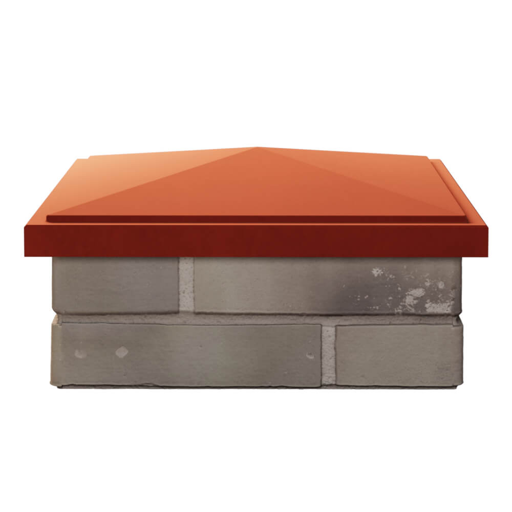 Колпак Zking БонаМоно Красный на столб 1.5х1.5 кирпича (385х385, 400х400мм) Калининград фото