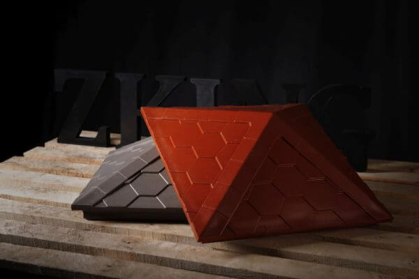 Колпак Zking Эверест Красный на столб 1.5х1.5 кирпича (390х390мм) в Калининграде фото