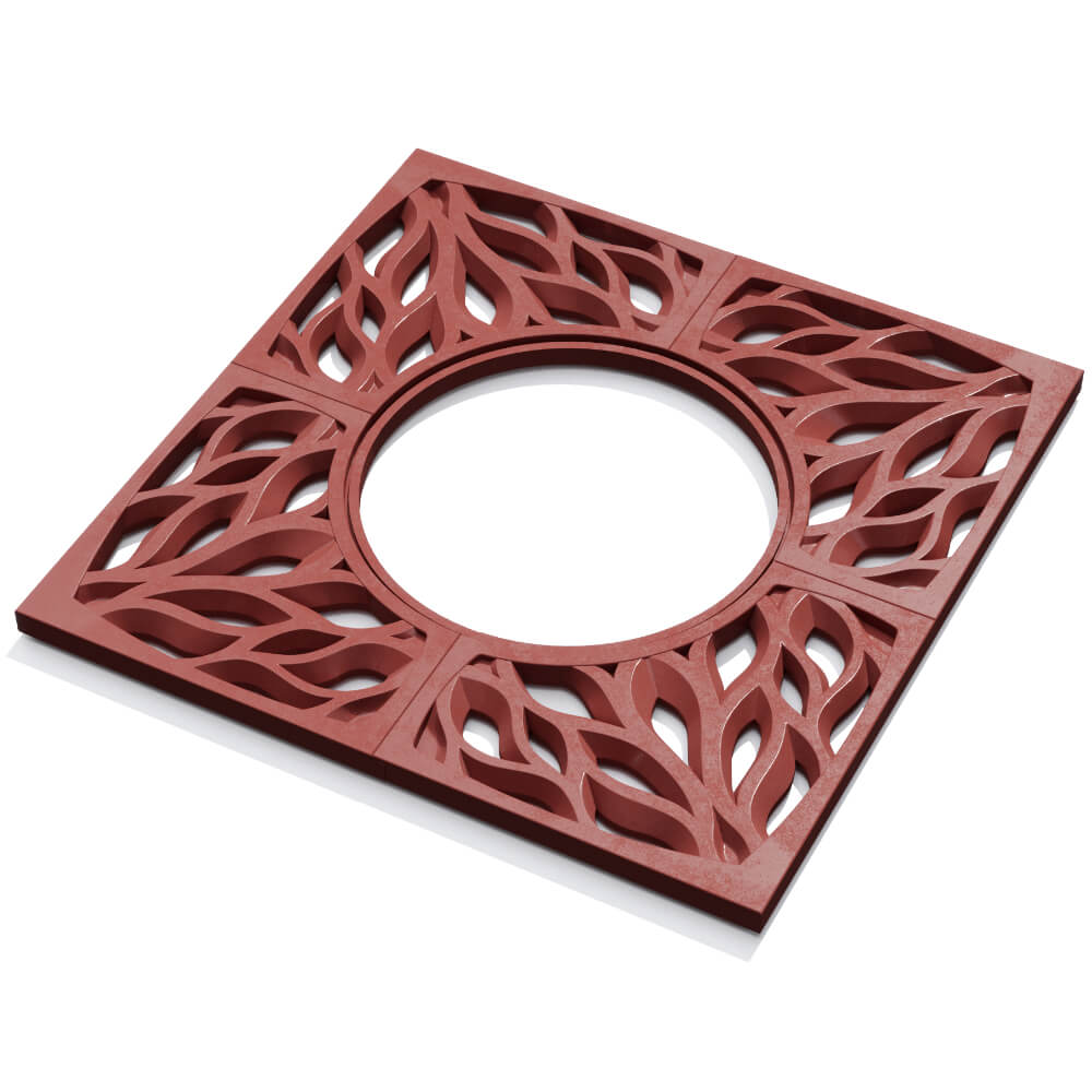 Приствольная решетка для дерева ZKING CRUST 1.2х1.2м Красная в Калининграде фото