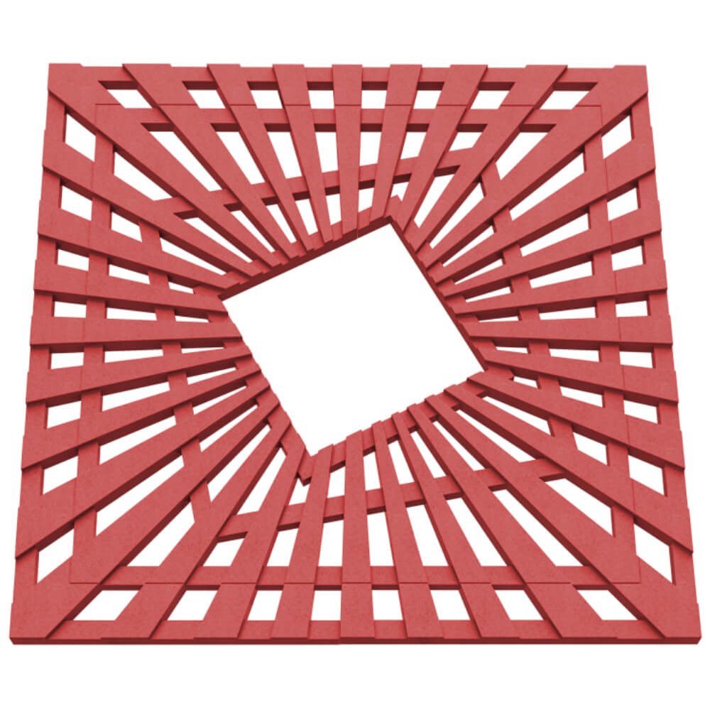 Приствольная решетка для дерева ZKING ATMOSPHERE 1.2х1.2м Красная в Калининграде фото