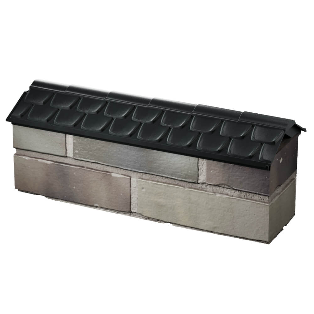 Парапет Zking Эльбрус Черный с посадкой на 0.5 кирпича (130мм) в Калининграде фото