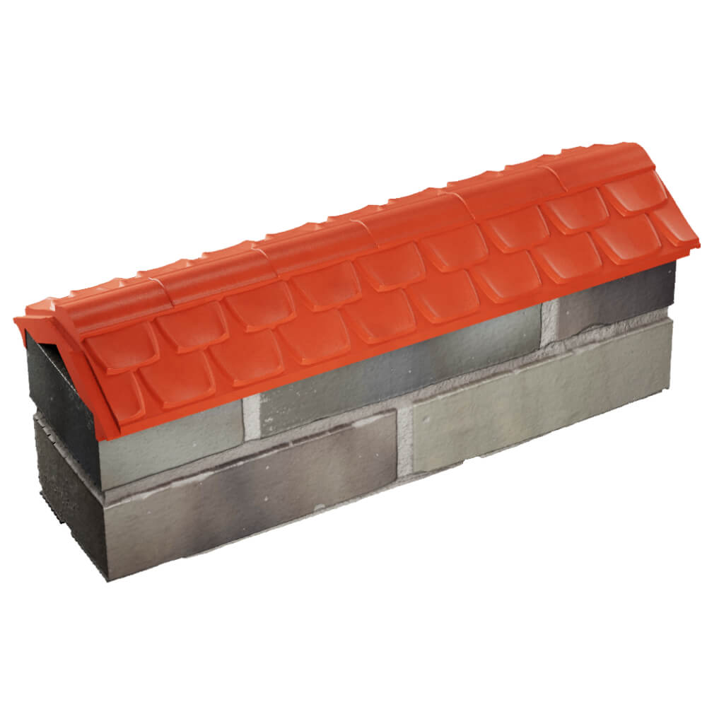 Парапет Zking Эльбрус Красный с посадкой на 0.5 кирпича (130мм) в Калининграде фото