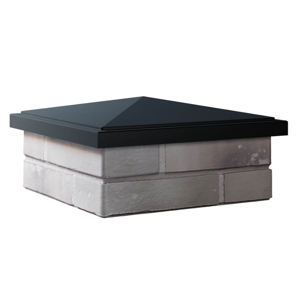 Колпак Zking БонаМоно Черный на столб 1.5х1.5 кирпича (385х385, 400х400мм) в Калининграде фото