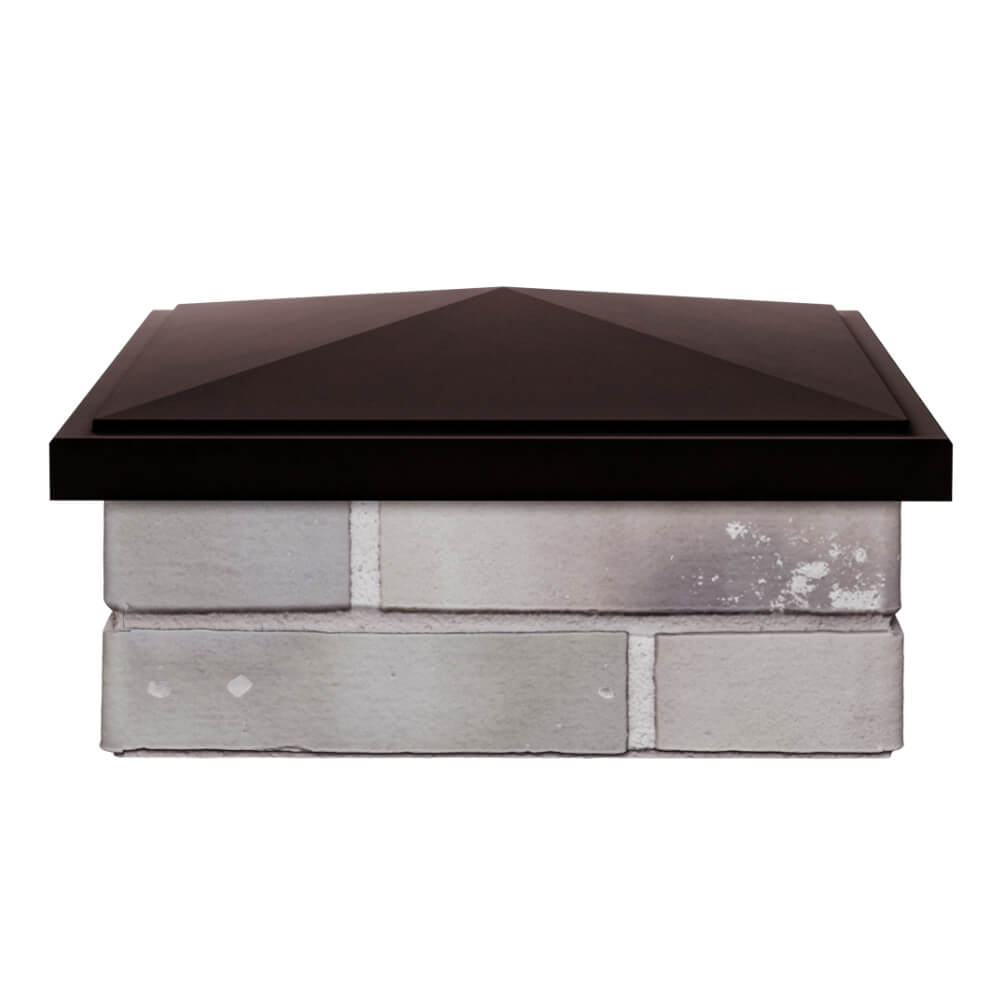 Колпак Zking БонаМоно Коричневый на столб 1.5х1.5 кирпича (385х385, 400х400мм) Калининград фото