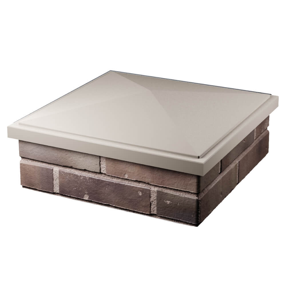 Колпак Zking БонаМоно Бежевый на столб 2х2 кирпича (515х515, 530х530мм) в Калининграде фото