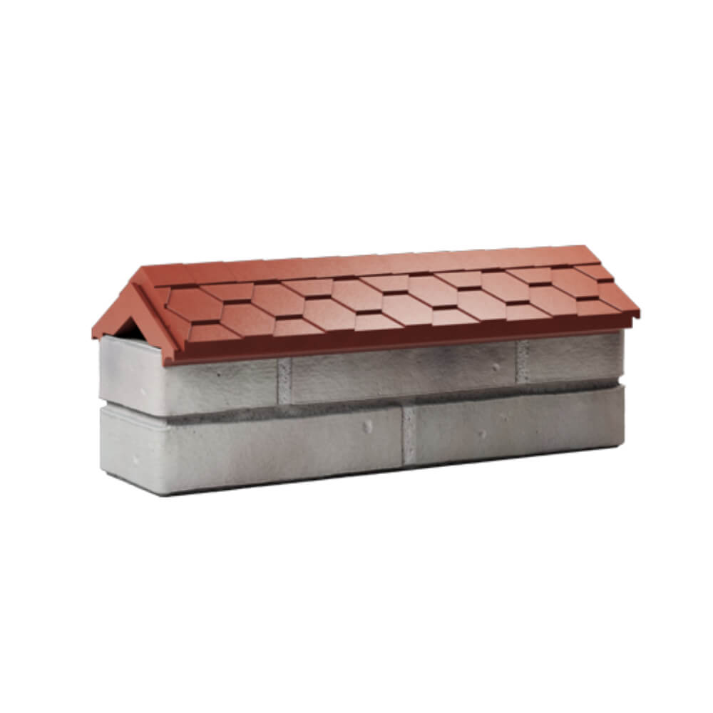 Парапет Zking Эверест Красный с посадкой на 0.5 кирпича (130мм) Калининград фото