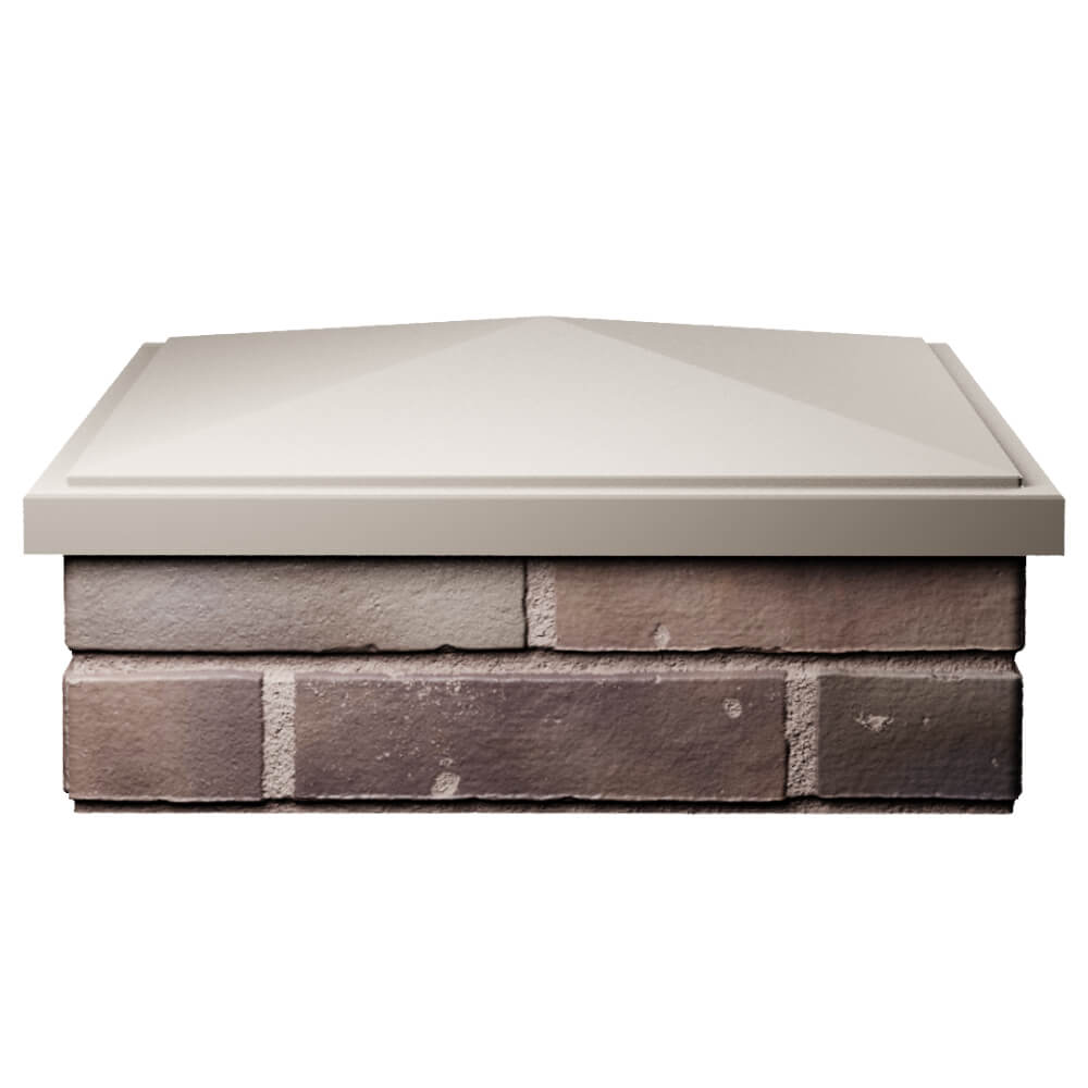 Колпак Zking БонаМоно Бежевый на столб 2х2 кирпича (515х515, 530х530мм) Калининград фото