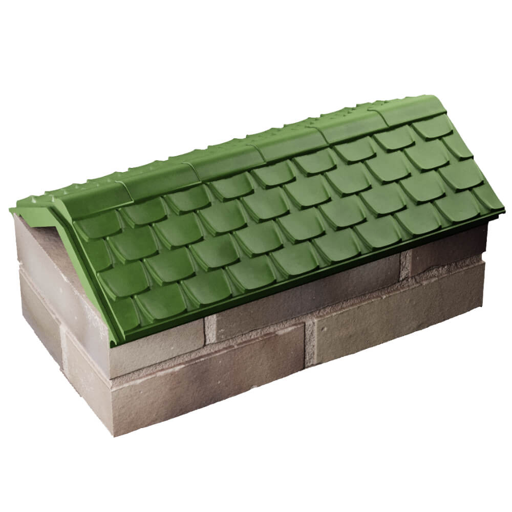 Парапет Zking Эльбрус Зеленый с посадкой на 1 кирпич (255мм) в Калининграде фото