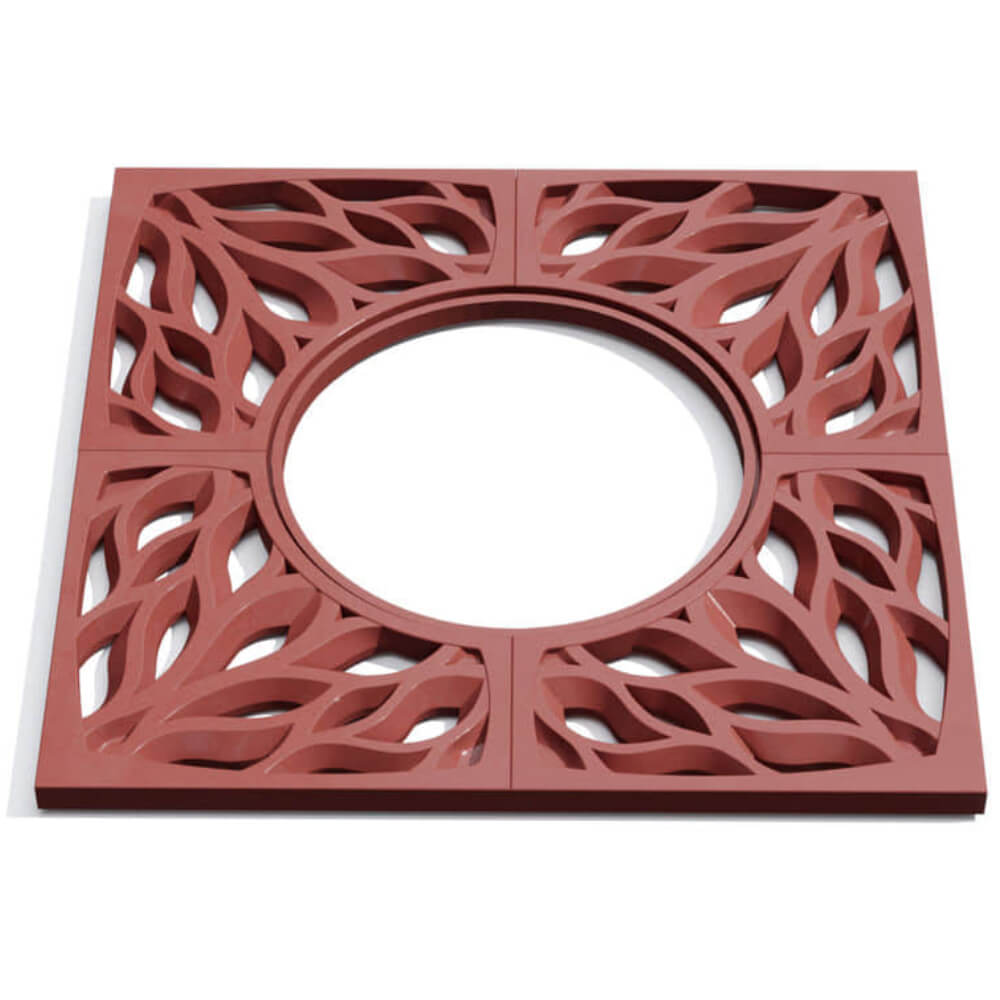 Приствольная решетка для дерева ZKING CRUST 1.2х1.2м Красная Калининград фото