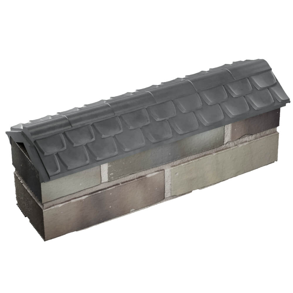 Парапет Zking Эльбрус Серый с посадкой на 0.5 кирпича (130мм) в Калининграде фото