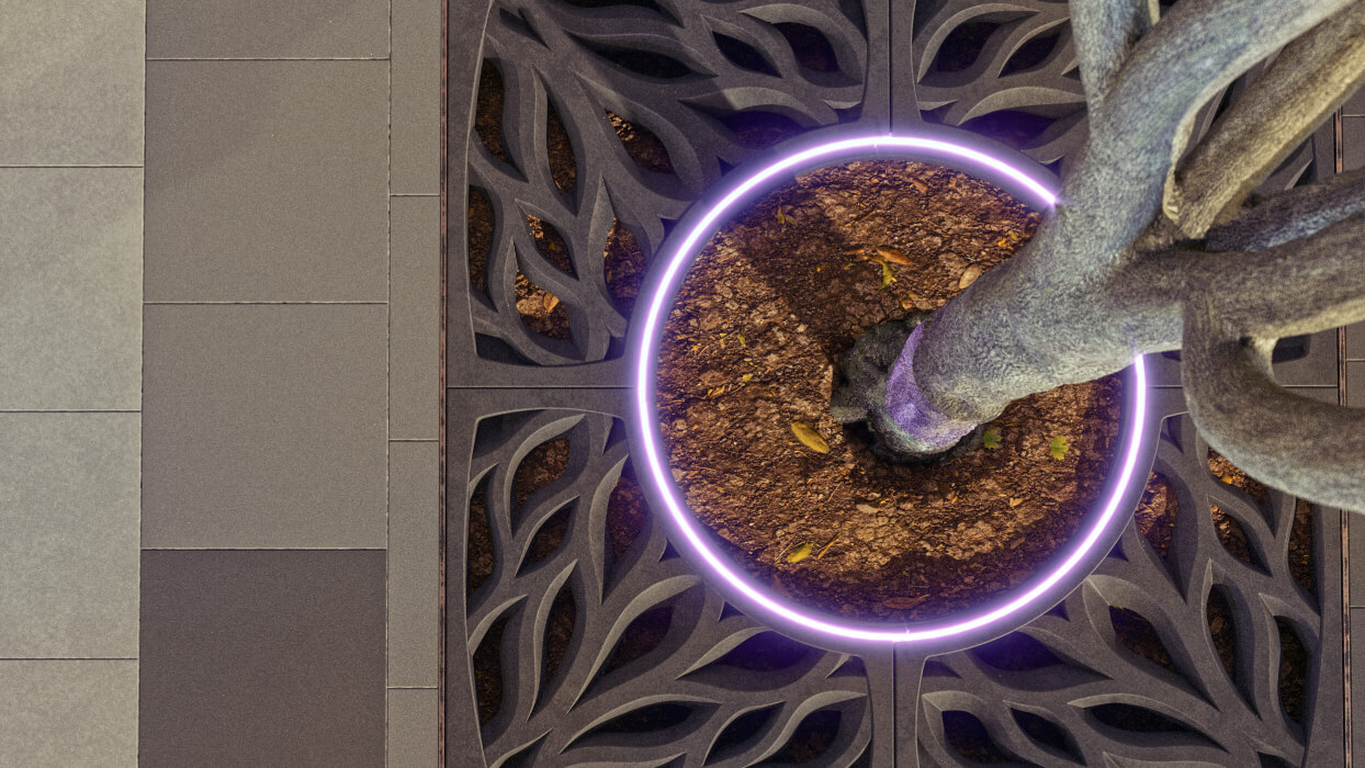 Приствольная решетка для дерева ZKING CRUST 1.2х1.2м Черная в Калининграде фото