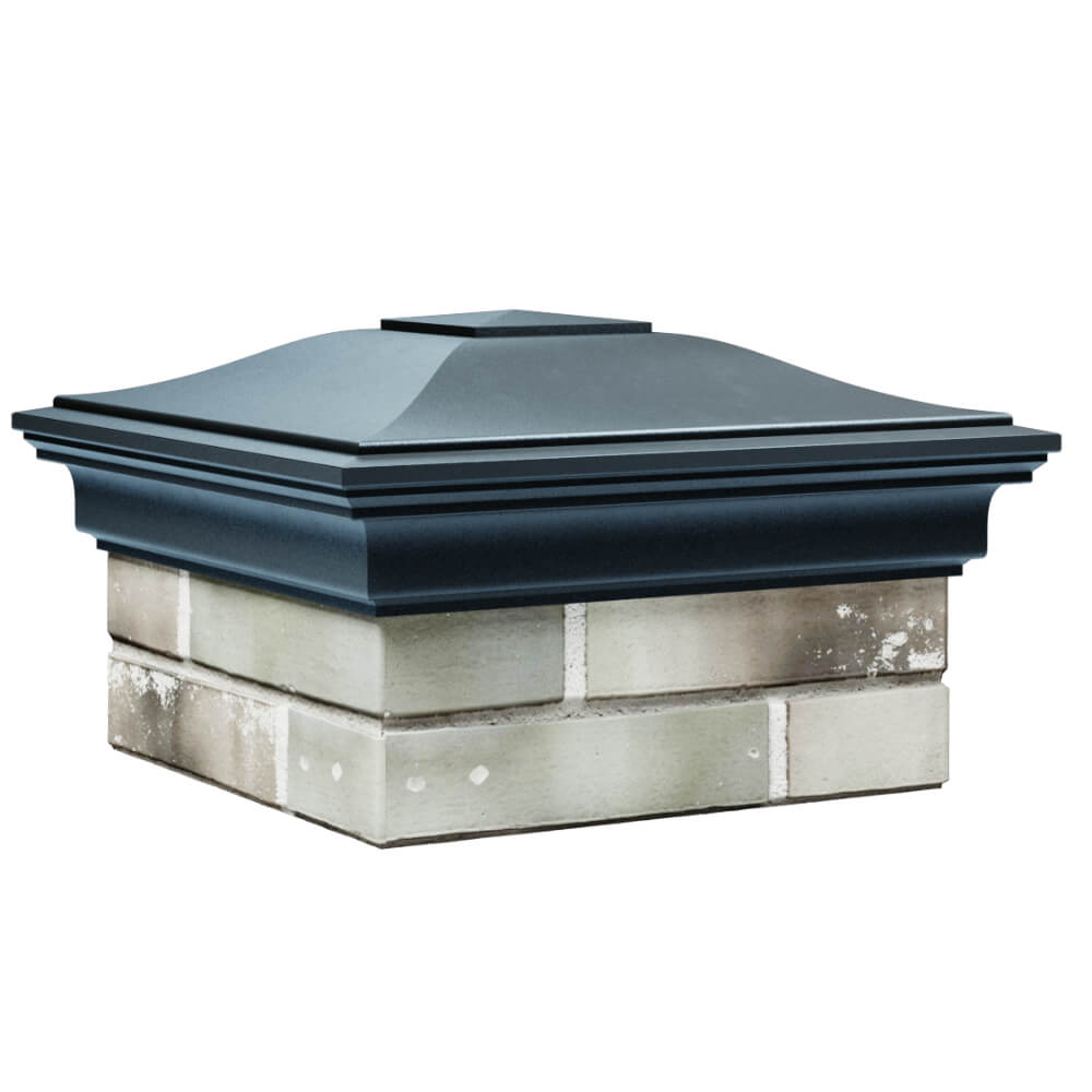 Колпак Zking Монблан Серый на столб 1.5х1.5 кирпича (385х385мм) в Калининграде фото