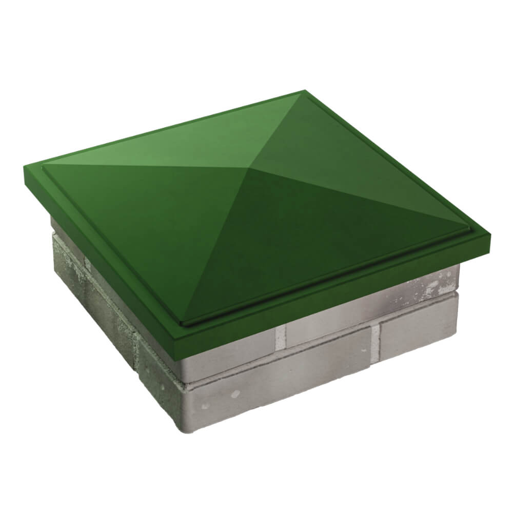 Колпак Zking БонаМоно Зеленый на столб 1.5х1.5 кирпича (385х385, 400х400мм) в Калининграде фото