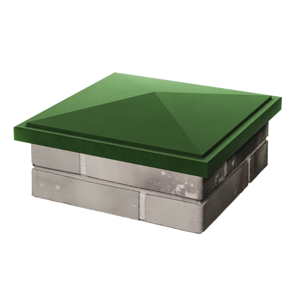 Колпак Zking БонаМоно Зеленый на столб 1.5х1.5 кирпича (385х385, 400х400мм) в Калининграде фото