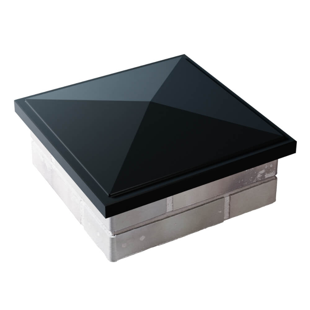 Колпак Zking БонаМоно Черный на столб 1.5х1.5 кирпича (385х385, 400х400мм) в Калининграде фото