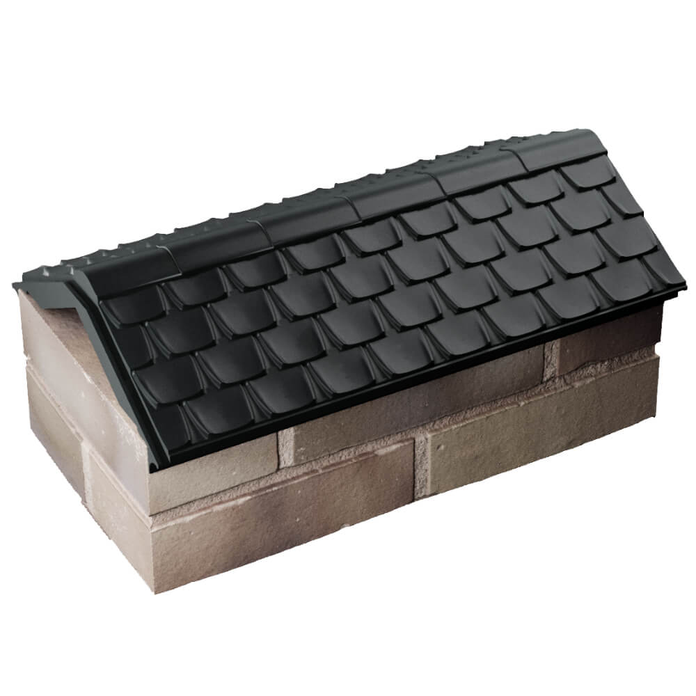 Парапет Zking Эльбрус Черный с посадкой на 1 кирпич (255мм) в Калининграде фото