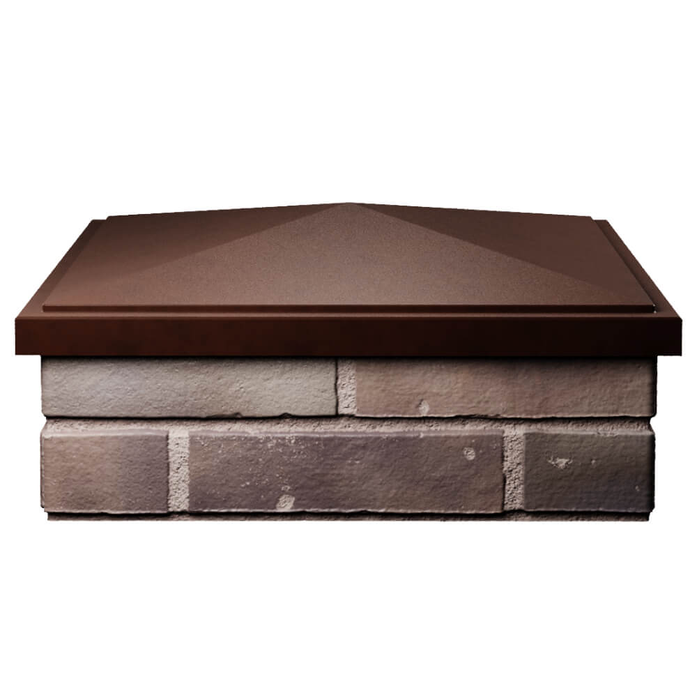 Колпак Zking БонаМоно Коричневый на столб 2х2 кирпича (515х515, 530х530мм) Калининград фото