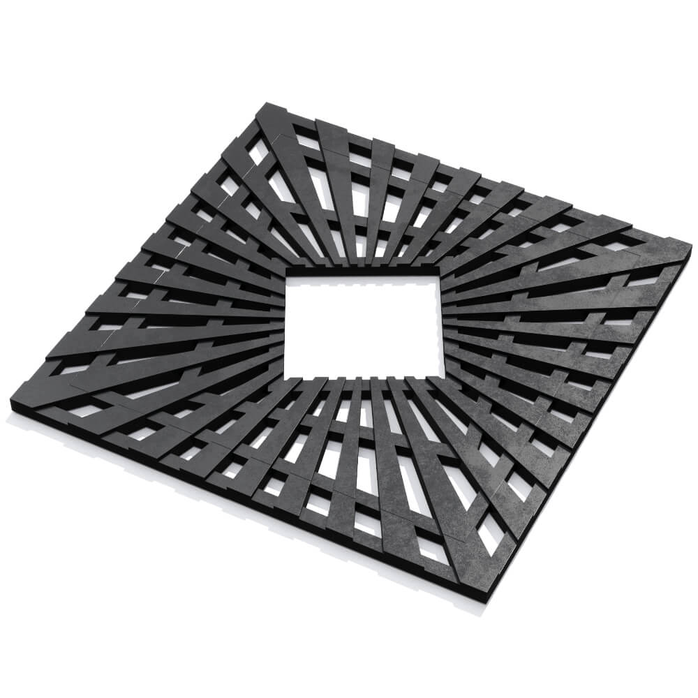 Приствольная решетка для дерева ZKING ATMOSPHERE 1.2х1.2м Черная в Калининграде фото