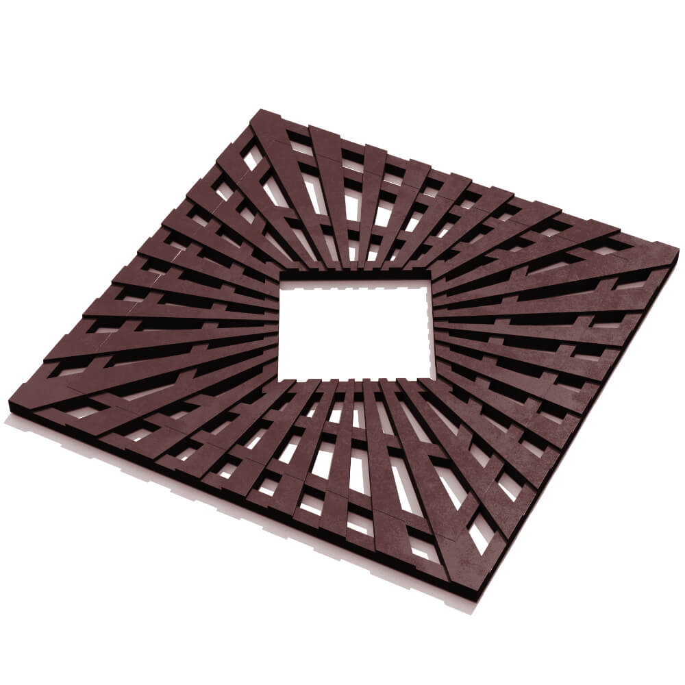 Приствольная решетка для дерева ZKING ATMOSPHERE 1.2х1.2м Коричневая в Калининграде фото